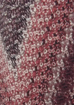 New LASCANA Kurzoverall Sand-Bordeaux Bedruckt