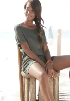 New LASCANA Kurzoverall Dunkelgrun