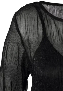 New LASCANA Langarmbluse Schwarz