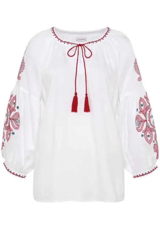 Online LASCANA Langarmbluse Weis-Rot-Blau