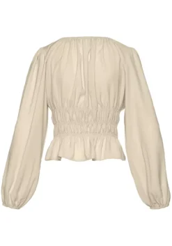 Best LASCANA Langarmbluse Creme