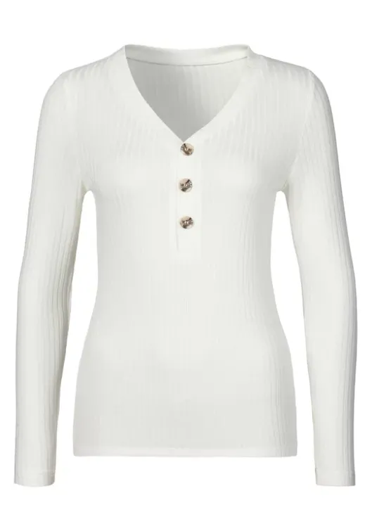 Discount LASCANA Langarmshirt Creme