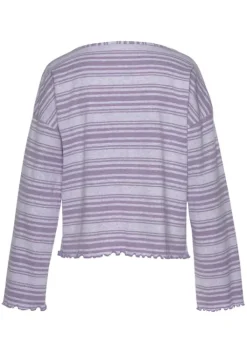 Online s.Oliver Langarmshirt Lila Gestreift