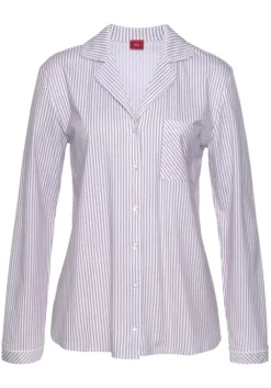 Best s.Oliver Langarmshirt Bordeaux Weis Gestreift