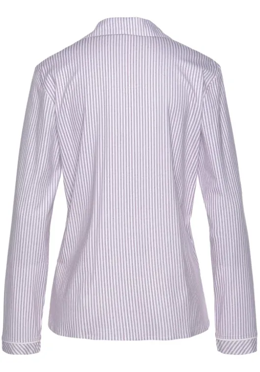 Best s.Oliver Langarmshirt Bordeaux Weis Gestreift