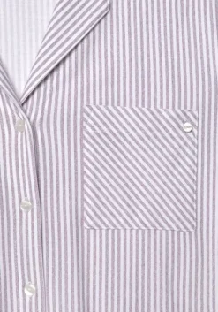 Best s.Oliver Langarmshirt Bordeaux Weis Gestreift