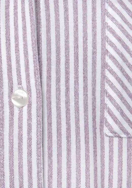 Best s.Oliver Langarmshirt Bordeaux Weis Gestreift