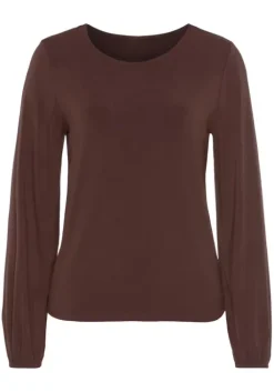 Online LASCANA Langarmshirt Braun