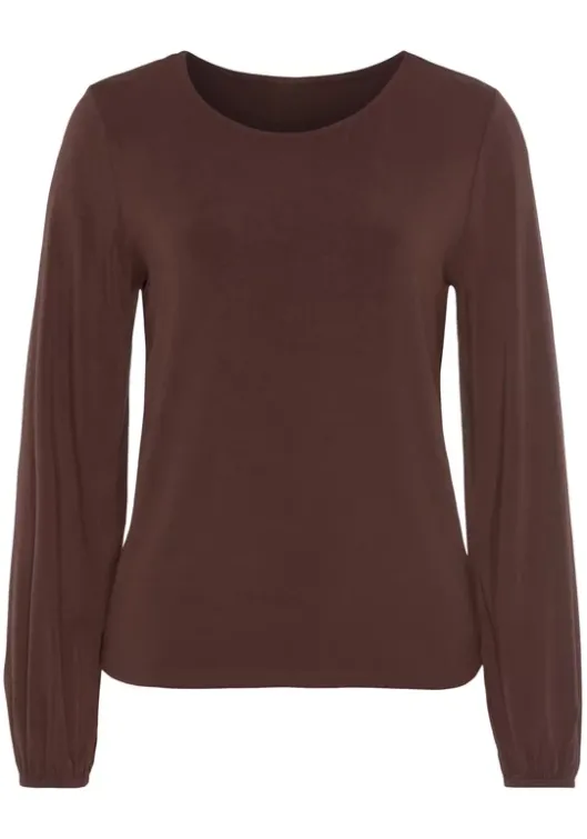 Online LASCANA Langarmshirt Braun