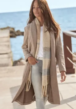 Outlet Buffalo Langmantel Sand Meliert