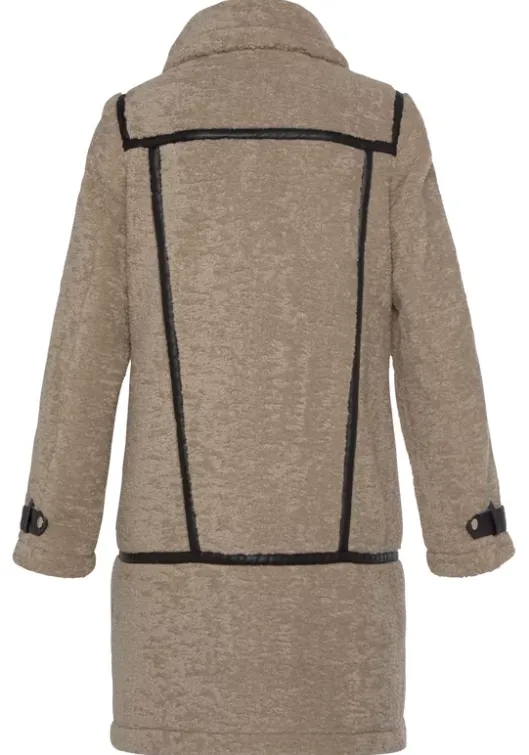 Outlet Buffalo Langmantel Beige-Schwarz