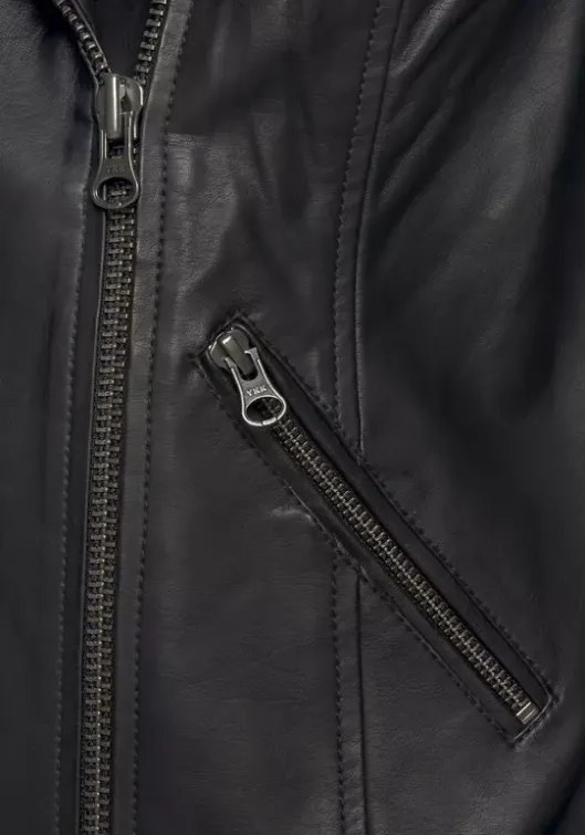 Clearance LASCANA Lederimitatjacke Schwarz