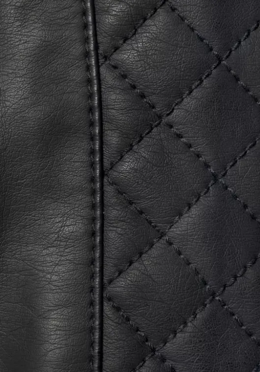 Clearance LASCANA Lederimitatjacke Schwarz
