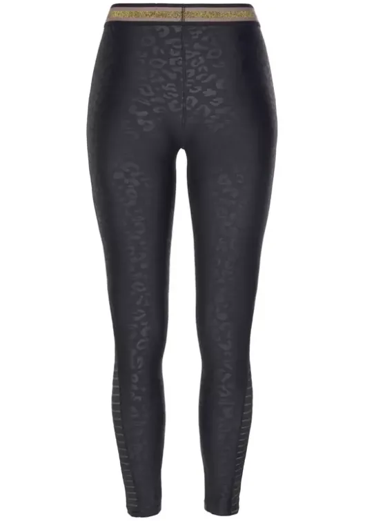 Bench. Leggings Schwarz-Leo
