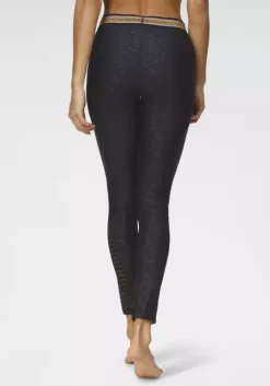 Bench. Leggings Schwarz-Leo