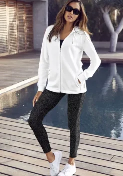 Best Bench. Leggings Grau-Schwarz-Leo
