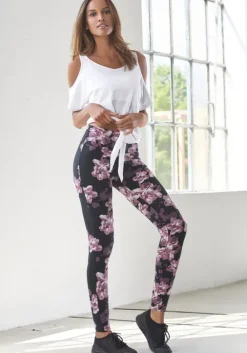 Online H.I.S Leggings Gemustert-Schwarz, Schwarz