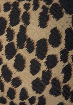 Discount Buffalo Leggings Camelfarben-Schwarz-Leo