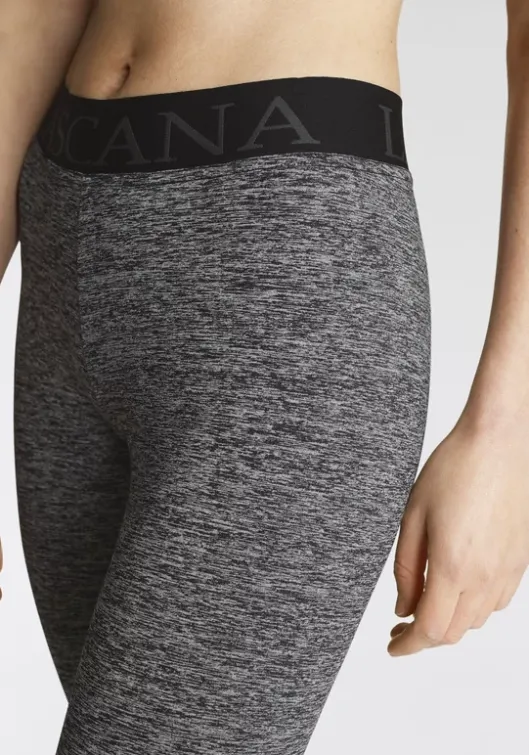 Online LASCANA ACTIVE Leggings Schwarz-Meliert