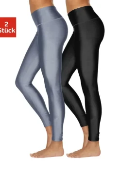 Online LASCANA ACTIVE Leggings Graublau, Schwarz