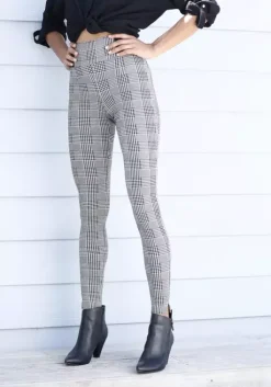 Outlet Buffalo Leggings Schwarz-Weis