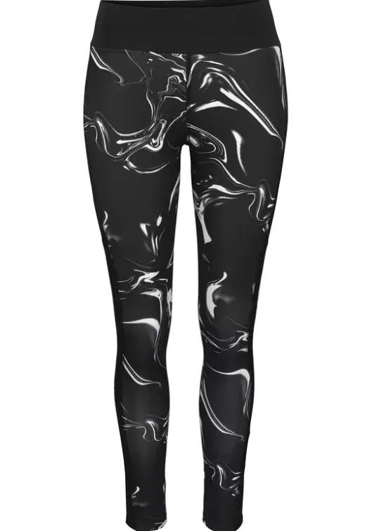 Outlet LASCANA ACTIVE Leggings"Black Marble" Schwarz-Marmoriert-Weis