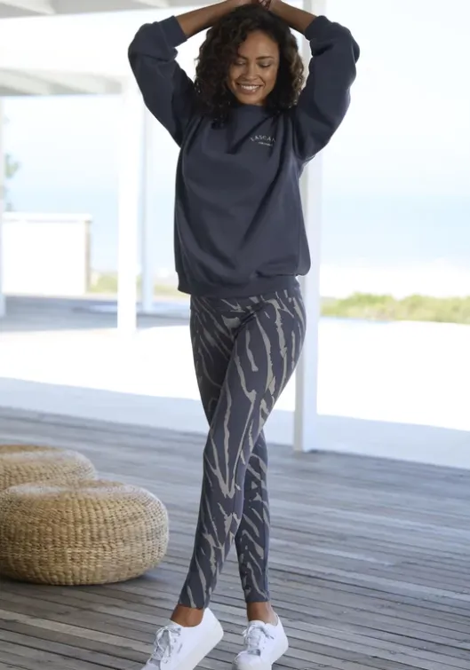 Online LASCANA Leggings"-Loungehose" Dunkelgrau-Taupe