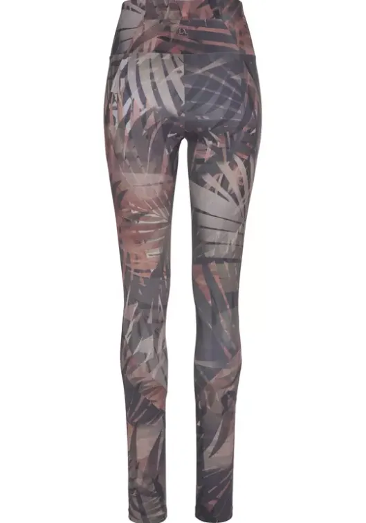 Discount LASCANA ACTIVE Leggings"Tropical" Gemustert-Braun-Beige-Grau