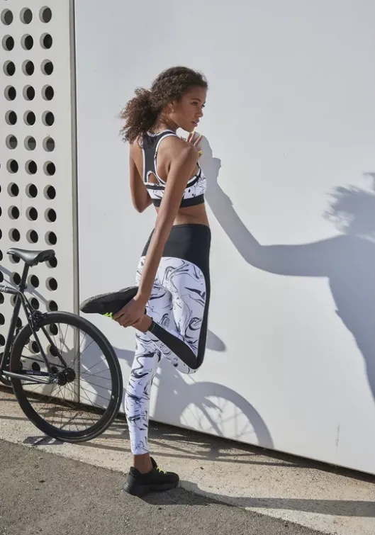 Discount Leggings"White Marble" Homewear-Leggings