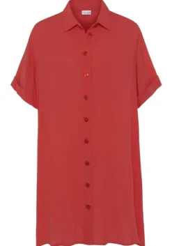Hot LASCANA Longbluse Korallrot