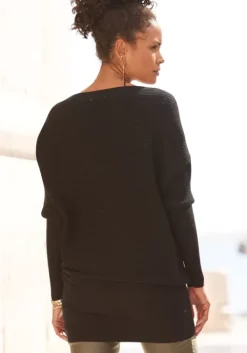 LASCANA Longpullover Schwarz