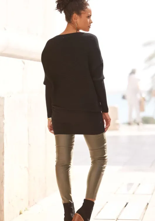 LASCANA Longpullover Schwarz