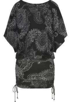 Hot Vivance Longshirt Schwarz-Weis Bedruckt