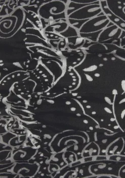 Hot Vivance Longshirt Schwarz-Weis Bedruckt