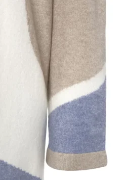 Sale LASCANA Longstrickjacke Creme-Beige-Blau