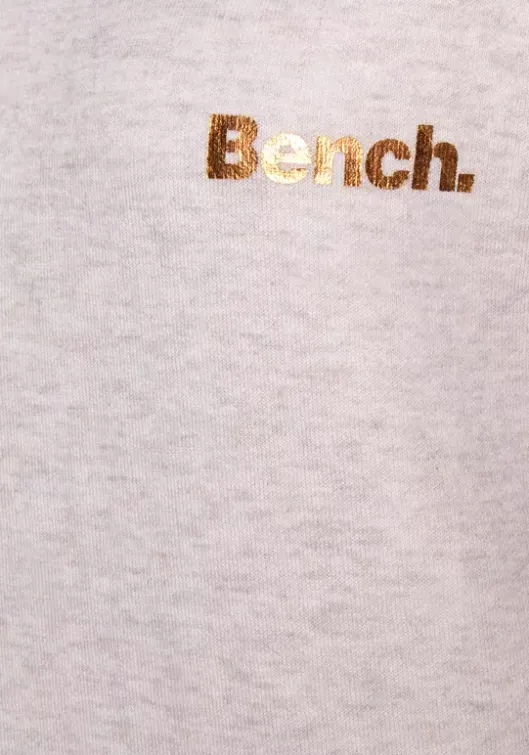 Sale Bench. Longsweatshirt"Mit Stehkragen In Layeroptik" Beige-Meliert