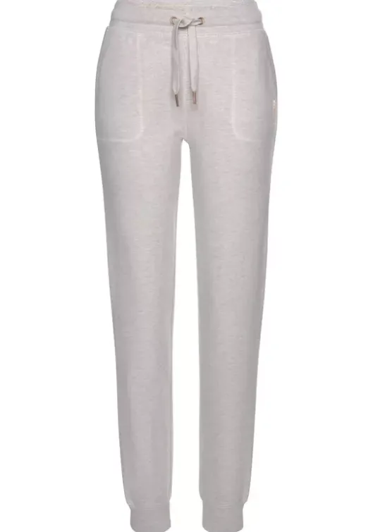 Hot Bench. Loungehose"-Sweathose" Beige-Meliert