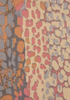 New Buffalo Maxikleid Orange-Blau-Bedruckt