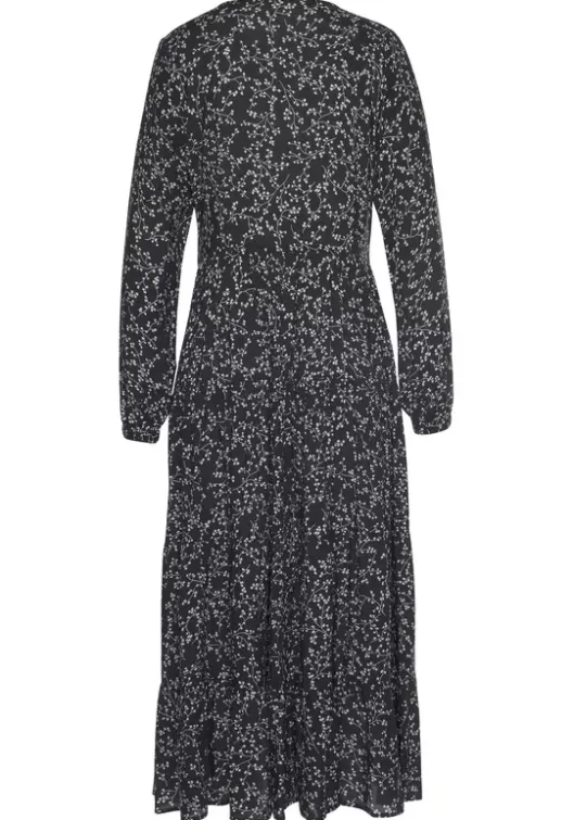 Online LASCANA Maxikleid Schwarz-Creme-Bedruckt