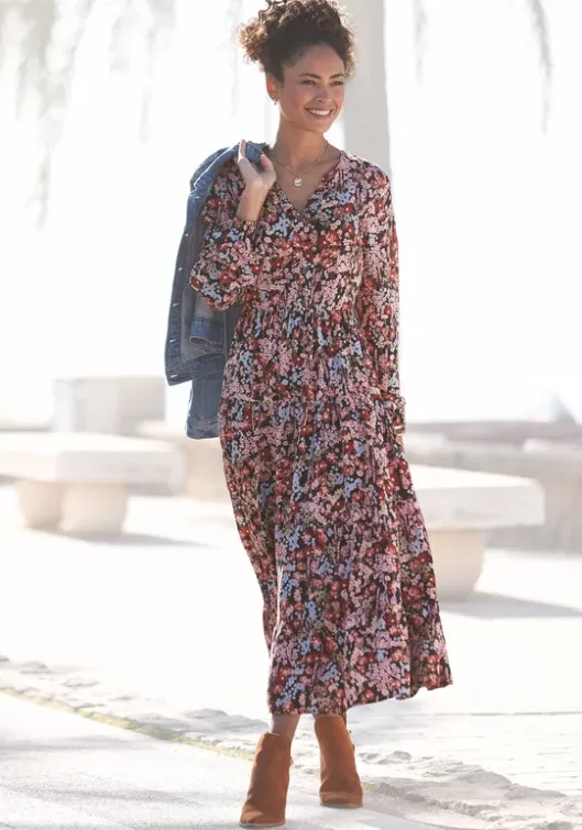 Sale LASCANA Maxikleid Floral-Bedruckt