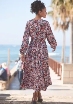Sale LASCANA Maxikleid Floral-Bedruckt