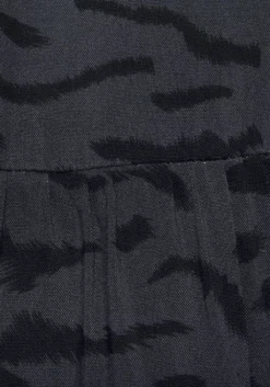 Online LASCANA Maxikleid Grau-Schwarz-Bedruckt