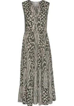 New LASCANA Maxikleid Grun-Taupe-Bedruckt