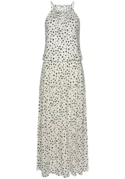 Buffalo Maxikleid Weis-Bedruckt