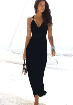 Hot LASCANA Maxikleid Schwarz