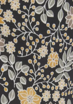 LASCANA Maxikleid Schwarz-Gelb-Bedruckt