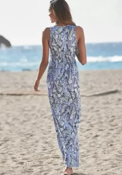 Online LASCANA Maxikleid Blau-Bedruckt