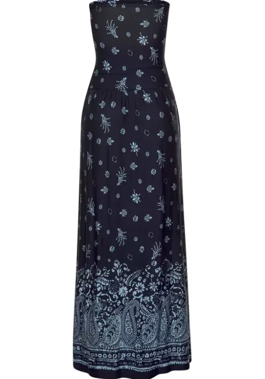 New s.Oliver Maxikleid Blau-Bedruckt