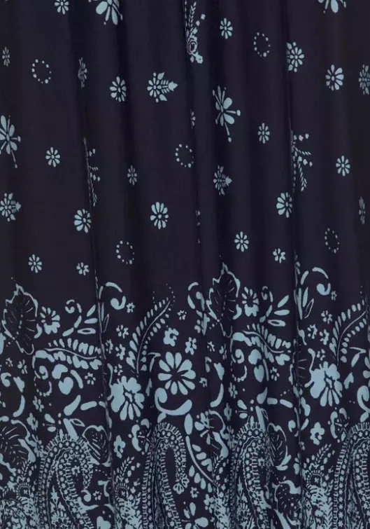 New s.Oliver Maxikleid Blau-Bedruckt
