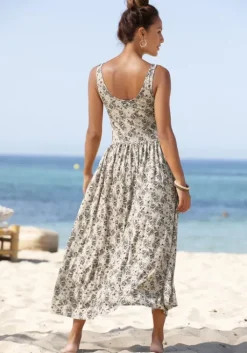 Discount Vivance Midikleid Beige-Bedruckt